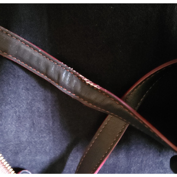 Authentic Brown Coach Charley in Signature Print Canvas Shoulder Bag Purse - Picture 3 of 10